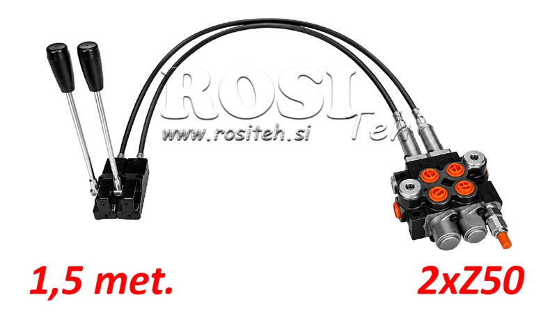 KIT 2xZ50 + JOYSTICK 1 POSISJON L1500