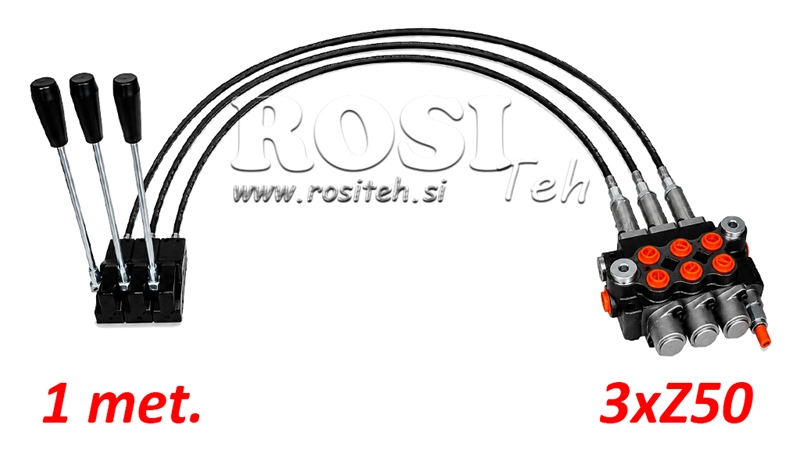 KIT 3xZ50 + JOYSTICK 1 POSISJON L1000