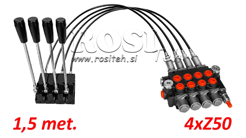 KIT 4xZ50 + JOYSTICK 1 POSISJON L1500