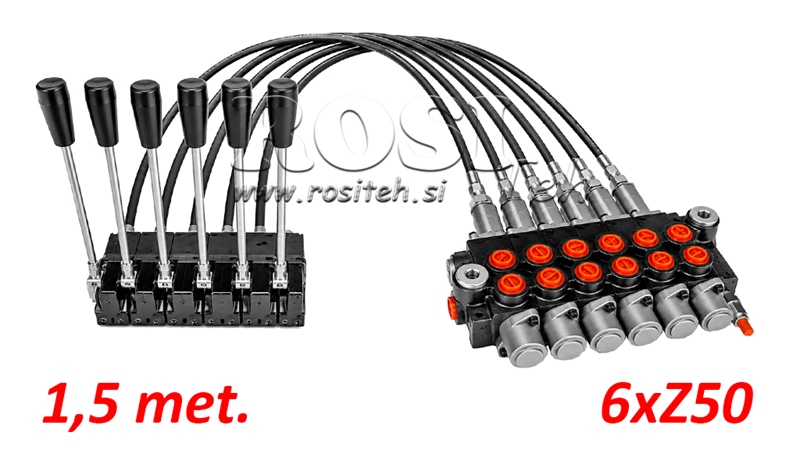 KIT 6xZ80 + JOYSTICK 1 POSISJON L1500