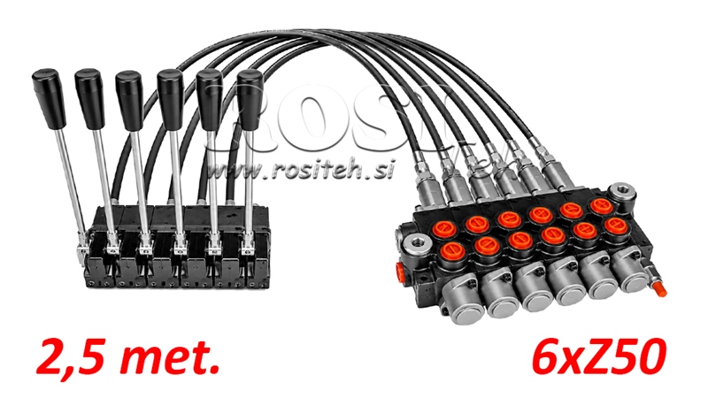 KIT 6xZ80 + JOYSTICK 1 POSISJON L2500