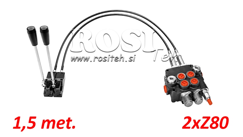 KIT 2xZ80 + JOYSTICK 1 POSISJON L1500