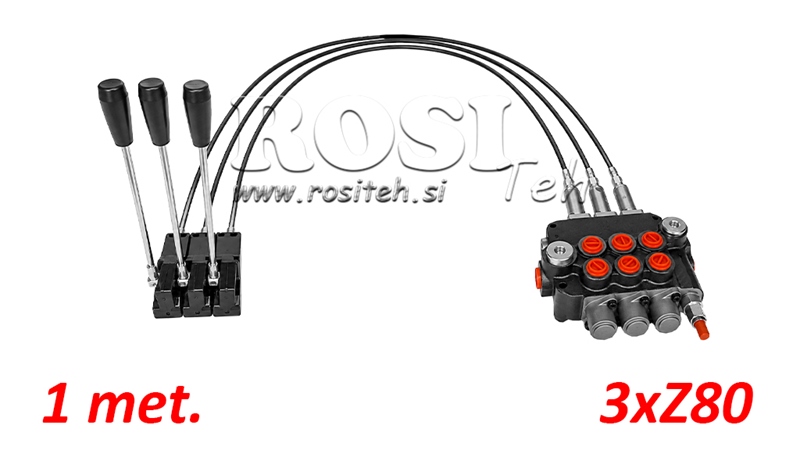KIT 3xZ80 + JOYSTICK 1 POSISJON L1000