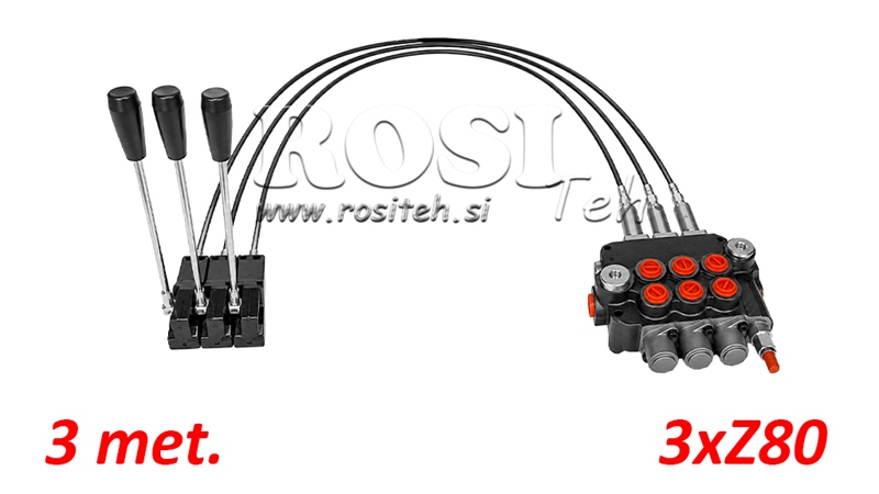 KIT 3xZ80 + JOYSTICK 1 POSISJON L3000