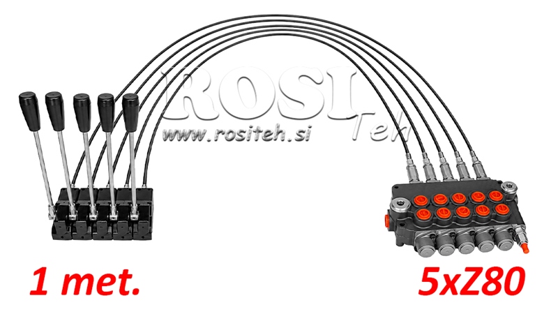 KIT 5xZ80 + JOYSTICK 1 POSISJON L1000