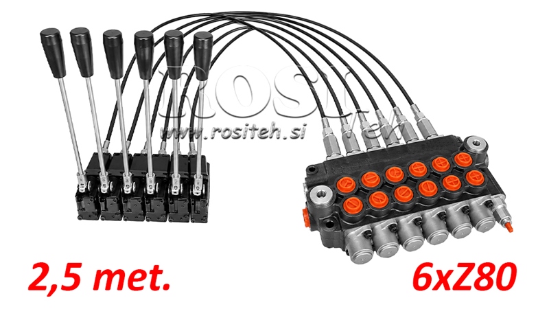 KIT 6xZ80 + JOYSTICK 1 POSISJON L2500