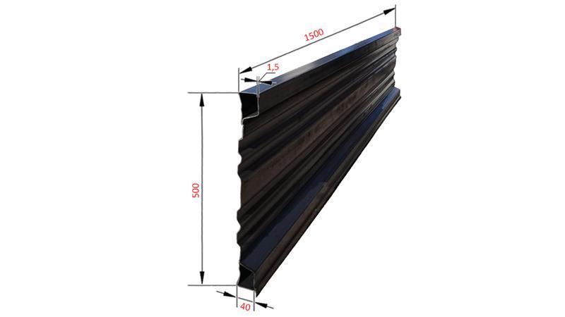 SIDOPANEL FÖR TIPP SLÄP 1.5 MET. - HÖJD 500 mm