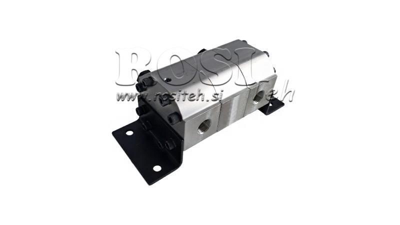 HYDRAULISK GEAR PUMPE FLOW 2/1 (4.5-9.5 lit - maks.240bar) 2.1cc/SEG