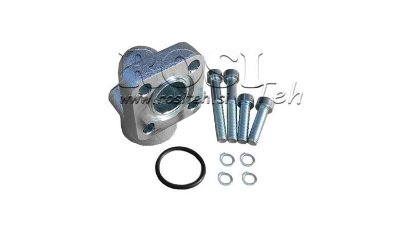 RØRFORBINDELSE 1/2 - RETT FLENS BOSCH fi 30