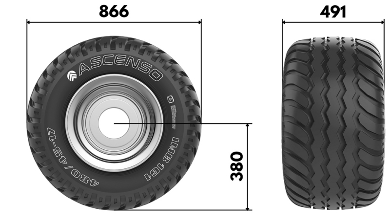 19.0/45-17 PNEUMATIIKKIA AW708 14PL RENGAS 16,00X17