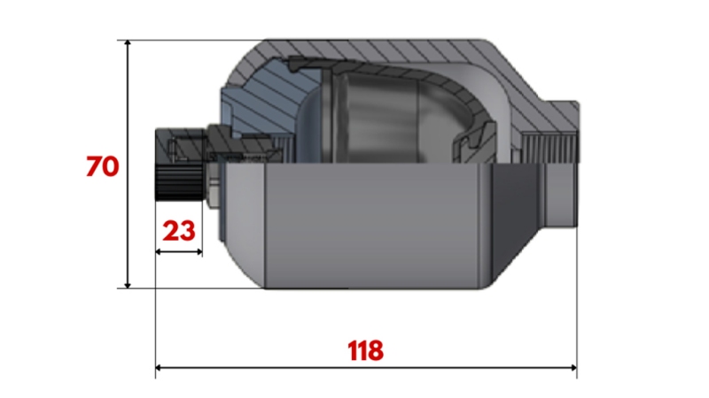 ХИДРАВЛИЧЕН АКУМУЛАТОР 0,15 LIT - M18x1,5