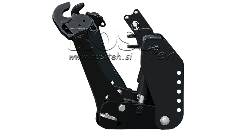 FRONT HYDRAULIKK UNIVERSAL KIT 2KAT FOR TRAKTOR 1500KG SVART (RAL 9005)
