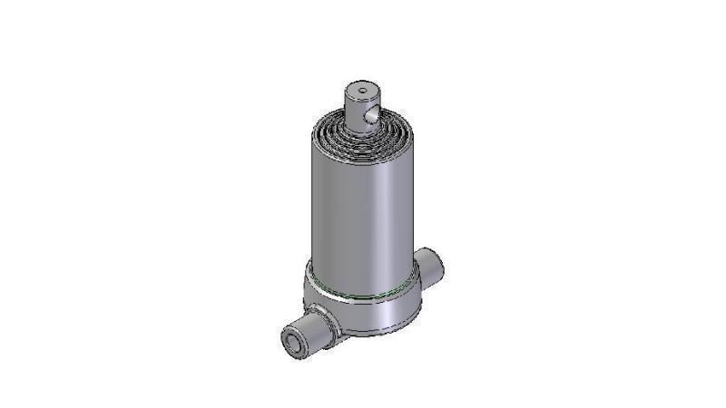 3592F -TELESCOPISK CYLINDER INFERIOR – HÅL 5 GRADER SLAG 1040 FI 124