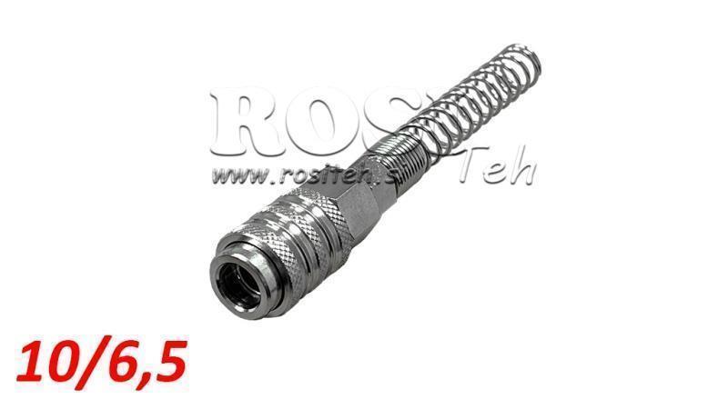 ПНЕВМАТИЧНО БЪРЗО СВЪРЗВАНЕ ЖЕНСКО ПРЪТ 10/6.5 - DN7.2