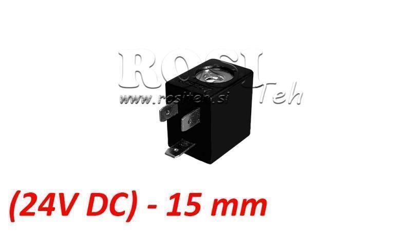 (15) BOBINĂ EL. MAG. 24V DC 2.5W PENTRU VALVĂ PNEUMATICĂ 1/8