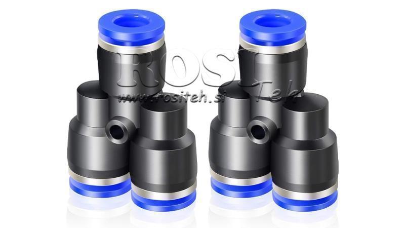 PNEUMATISK PLUGG Y KOPPLING TPA UTAN GÄNGA QY-8