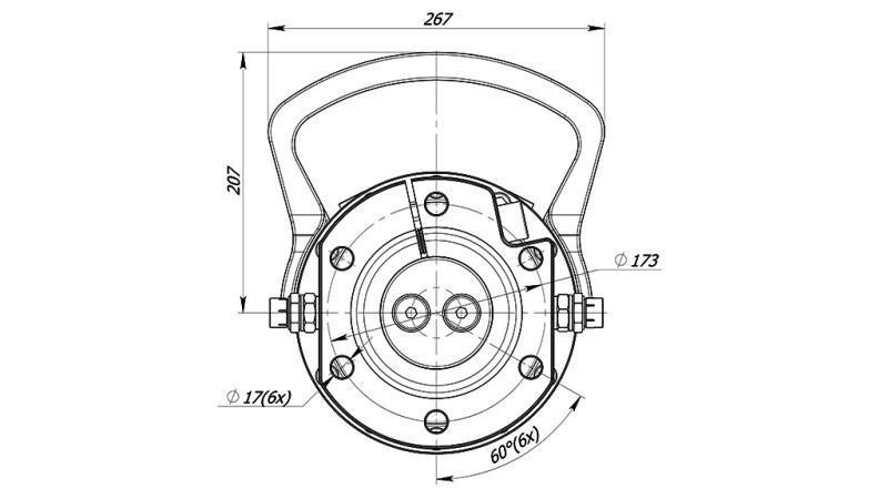 ROTATOR HIDRAULIC 10000/5000 KG CU FLANȘĂ