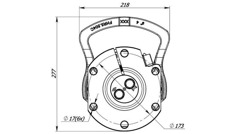 ROTATOR HIDRAULIC 6000/3000 KG CU FLANȘĂ