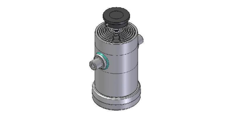 8014S -TELESCOPISK CYLINDER STANDARD/BOLL 8 STEG RESA 2855 DIAMETER 240