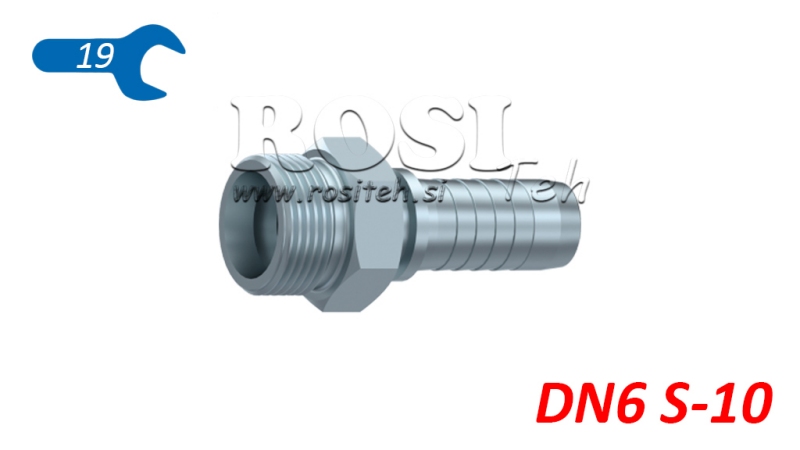 HYDRAULISK TILKOBLING CES 10 HANN DN6-M18X1,5