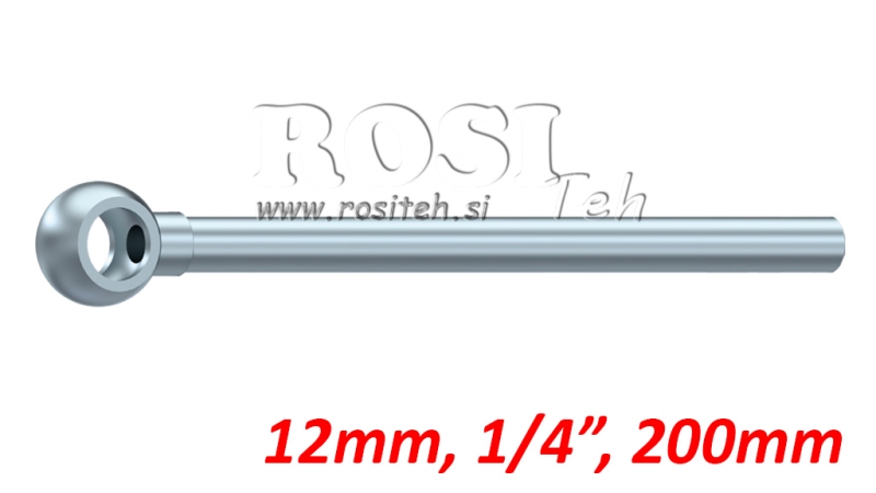 METAL SLANGE BANJO 12mm 1/4 200mm