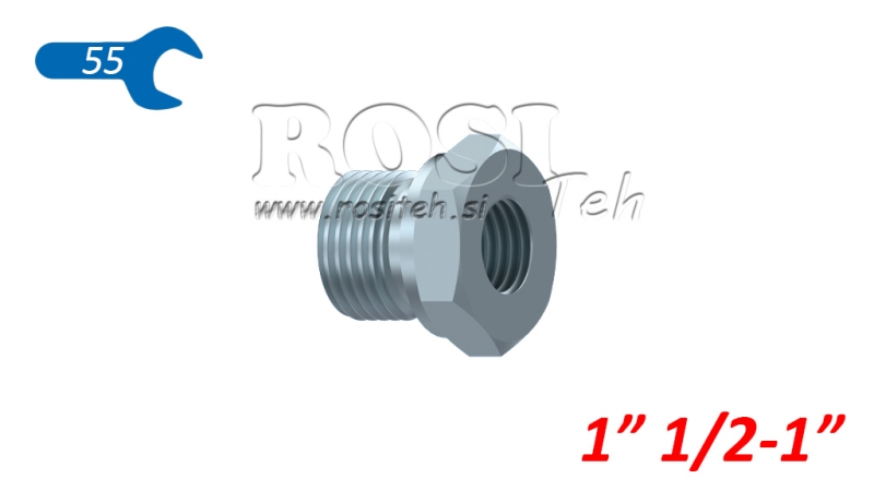 ADAPTER HYDRAULICZNY MĘSKI-KOBIECY 1 1/2-1