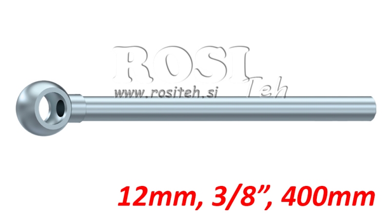 CAURULE AR BANDŽO UZGALI 3/8 500mm