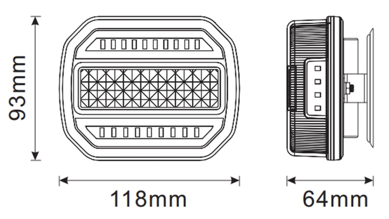 KOMPLET LED MAGNETNIH LUČI - BREZŽIČNA 12/24 V CANBUS