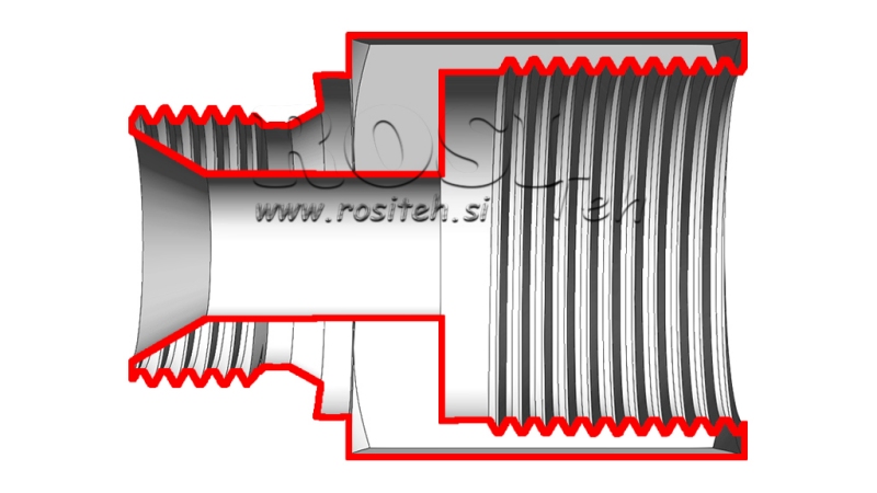 HIDRAULIČNI ADAPTER MUŠKI-ŽENSKI 1/4-3/8