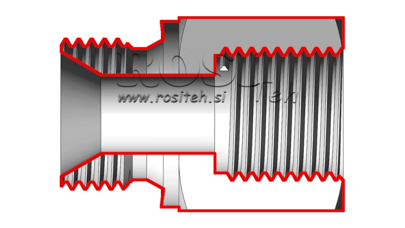HYDRAULICKÝ ADAPTÉR SAMEC–SAMICA 1/2-22x1,5