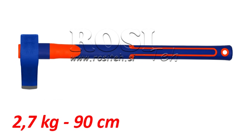 VEDKLØYVINGSØKS MED KARBONHÅNTAK - A623 2,7 kg - 90 cm
