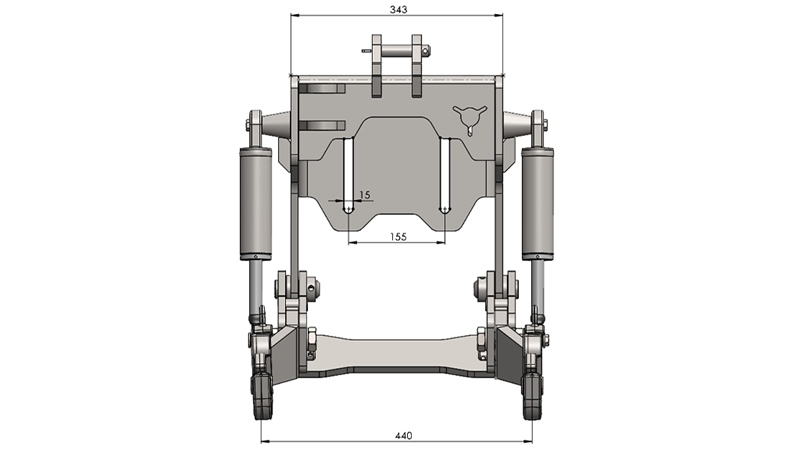 UNIVERSALE FRONTHYDRAULIK CAT. 1 - PROFI AUTOMATIC FÜR TRAKTOR 800 KG