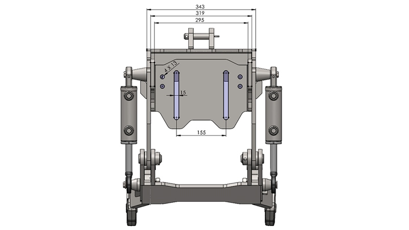 UNIVERSALE FRONTHYDRAULIK CAT. 1 - PROFI STANDARD FÜR TRAKTOR 800 KG