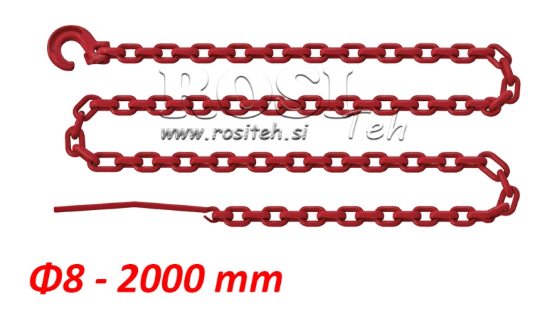 SKOGKJEDE STØRRELSE 8-2000MM