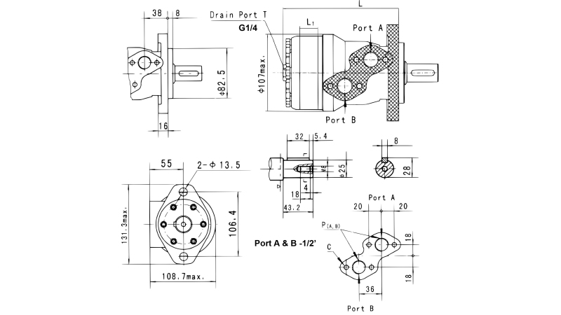 MOTOR HIDRAULIC MR 200 ECO (ALSG2-L-200)