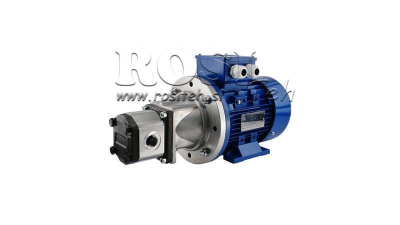 GROUPE D'ASSEMBLAGE DE POMPE HYDRAULIQUE 1 8 ccm MOTEUR ÉLECTRIQUE 3 phases - 3 KW (débit = 11.5 litres/min)