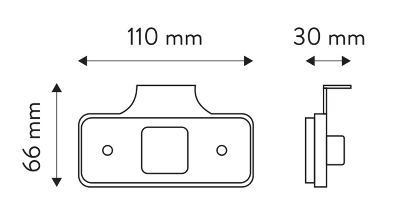 LED MARKERINGSLJUS VIT 12V