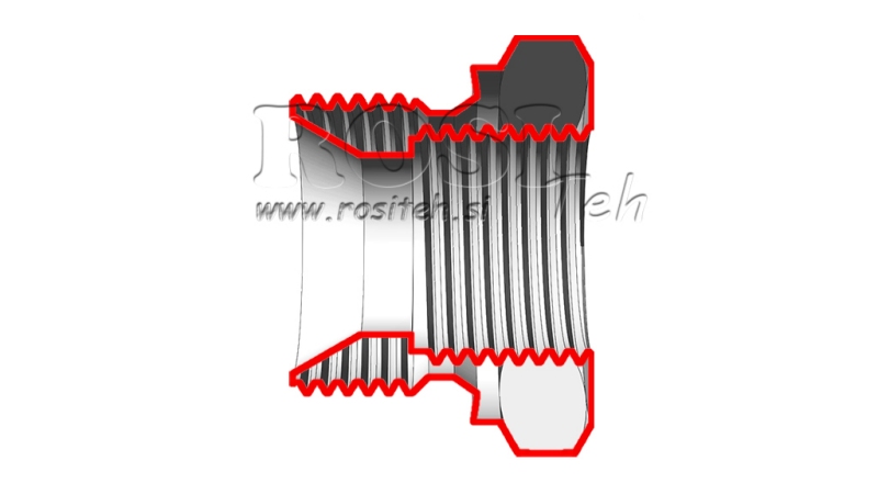 ADAPTER HYDRAULICZNY MĘSKI-KOBIECY 1-1/2