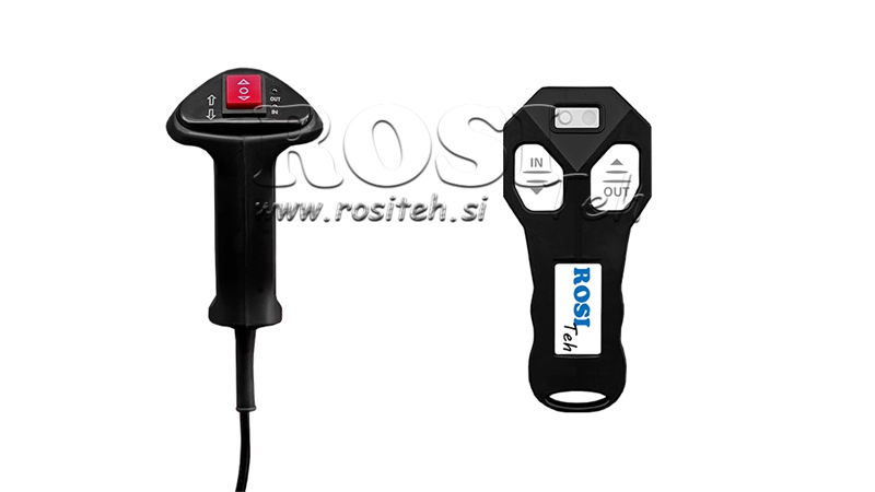 12 V ELEKTRISK VINSJ RS-8000 - 3620 KG - STÅLWIRE - ECO