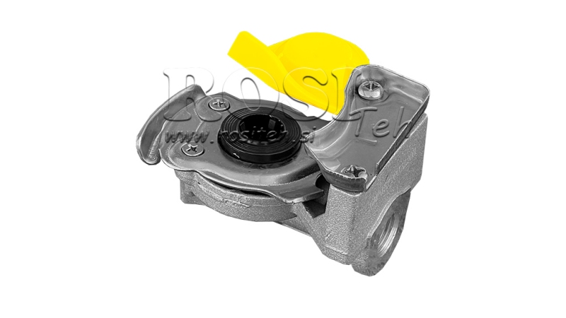 SNABBKOPPLING HANE FÖR LUFT GUL