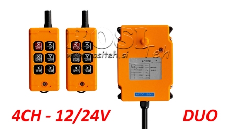 CONTROL REMOT RADIO 4CH - 12/24V DUO