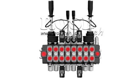 HYDRAULISK VENTIL HIAB 8XPC70 + 2X JOYSTICK - ELEKTRISK KONTROLL 12V