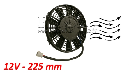 VENTILADOR AXIAL 225MM SUCCIÓN 12V