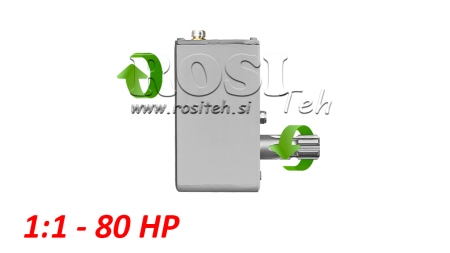 СКОРОСТНА КУТИЯ ЗА ТРАКТОР - ИНВЕРСИЯ 1:1 (80HP-60KW) ЖЕНСКА-МЪЖКА