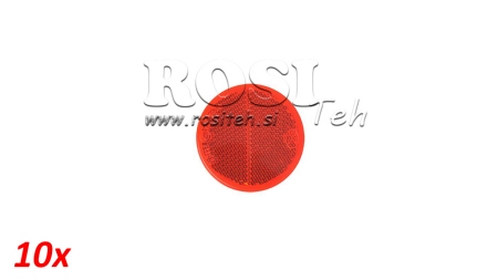 REFLECTOR REDONDO Φ 60 ROJO (10PCS)