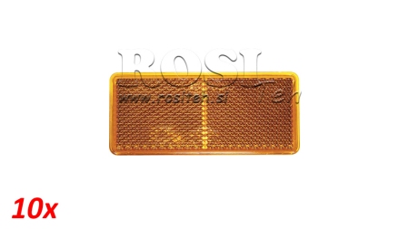 REFLECTORES RECTANGULARES NARANJAS 105X48 (10PCS)