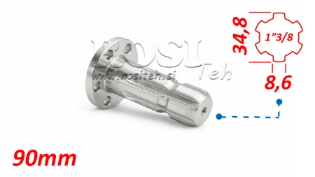 ADAPTER P.T.O. Z FLANGĄ 6 OTWORÓW 1 3/8