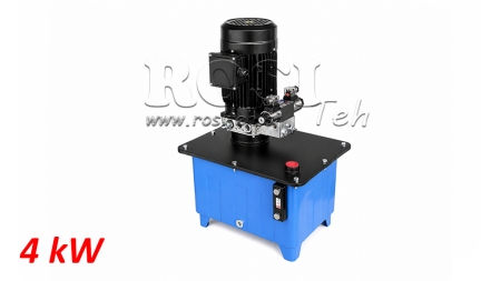 MINI UNIDAD DE POTENCIA HIDRÁULICA 380V AC (4 kW) - 8 cc - 12 lit/min - tanque 25 lit