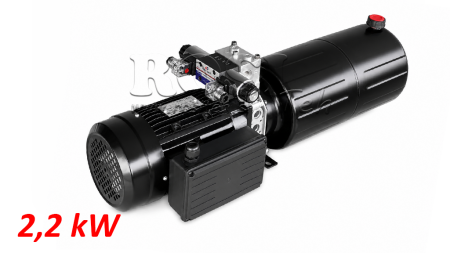MINI HIDRAULIKUS AGGREGÁTOR 230 VAC (2,2 kW) - 8,0 cc - 11,2 lit/perc - tartály 12 lit
