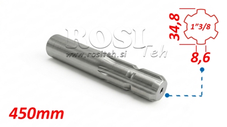 ADAPTADOR CARDÁN 1-3/8 ESTÁNDAR (450 mm)